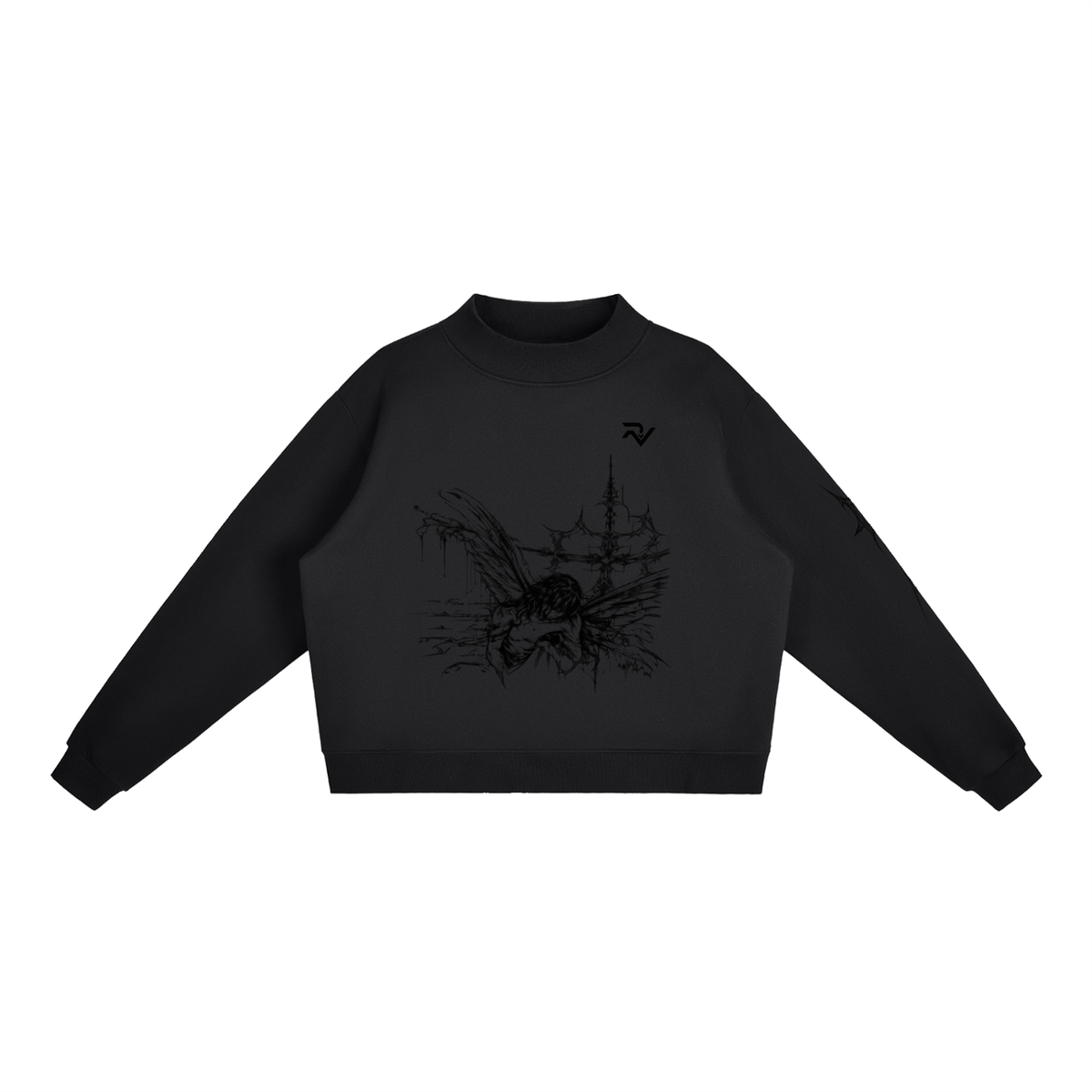 Christian,Catholic,Orthodox,Streetwear,Y2K,Fallen,Angel,Death,Cross,Rhinestone,Love,sigilkore