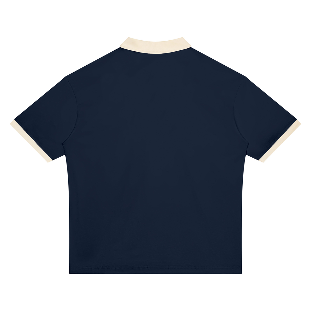 polo,shirt,white,brown,apricot,navy,blue