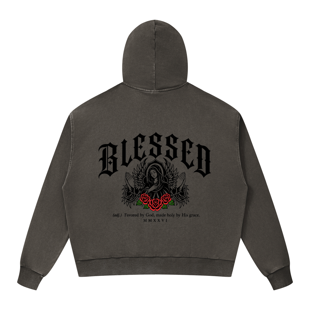 Christian,Christianity,Blessed,Virgin,Mary,Theotokos,Orthodox,Catholic,Streetwear,Y2K,Hoodie