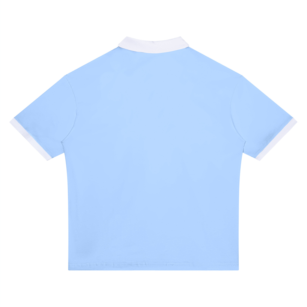 polo,shirt,white,brown,apricot,navy,blue