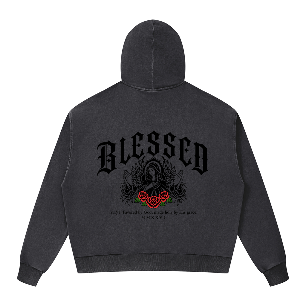 Christian,Christianity,Blessed,Virgin,Mary,Theotokos,Orthodox,Catholic,Streetwear,Y2K,Hoodie
