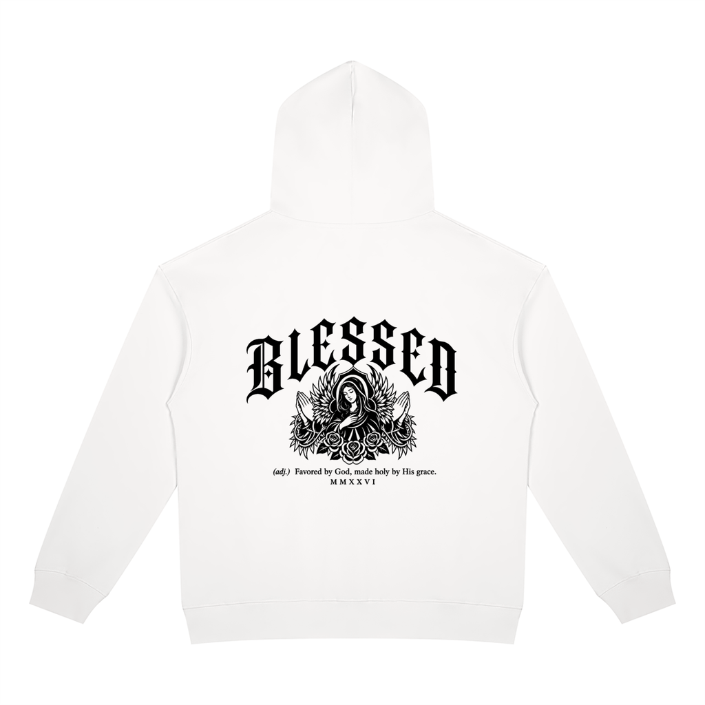 Christian,Christianity,Blessed,Mary,Virgin,Theotokos,Orthodox,Catholic,Streetwear,Y2K,Hoodie