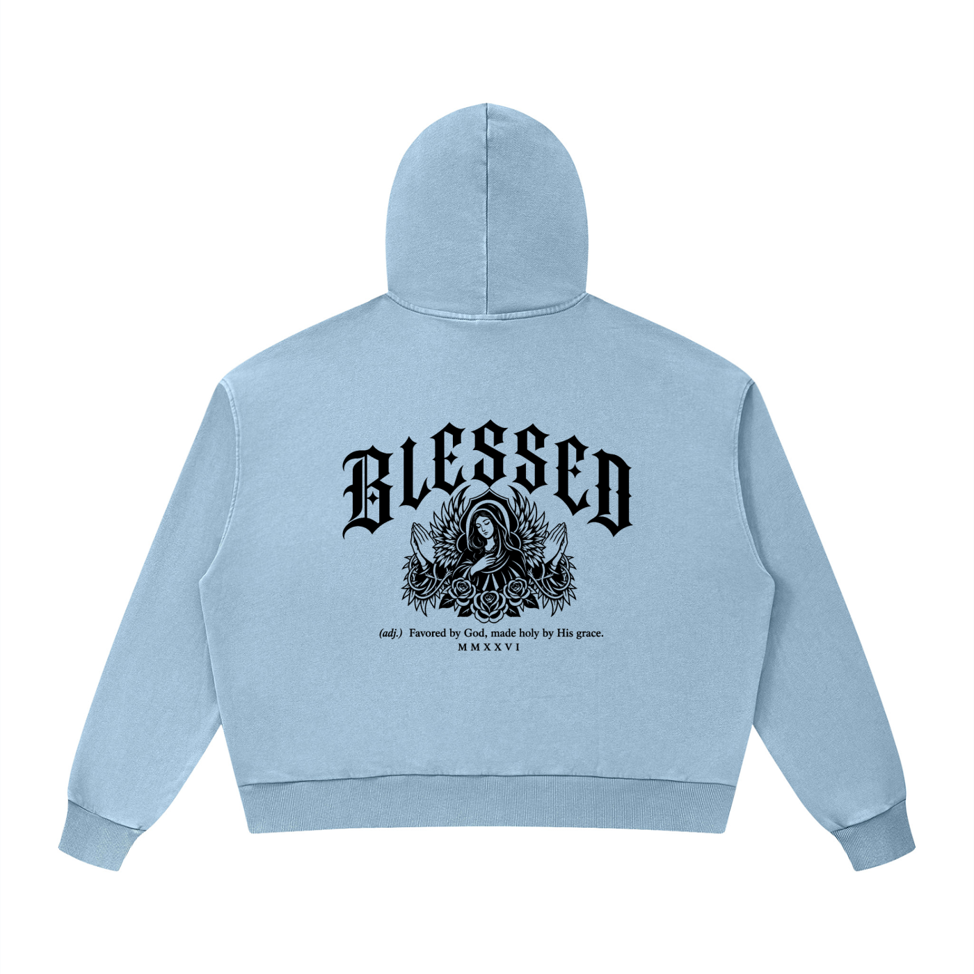 Christian,Christianity,Blessed,Mary,Virgin,Theotokos,Orthodox,Catholic,Streetwear,Y2K,Hoodie