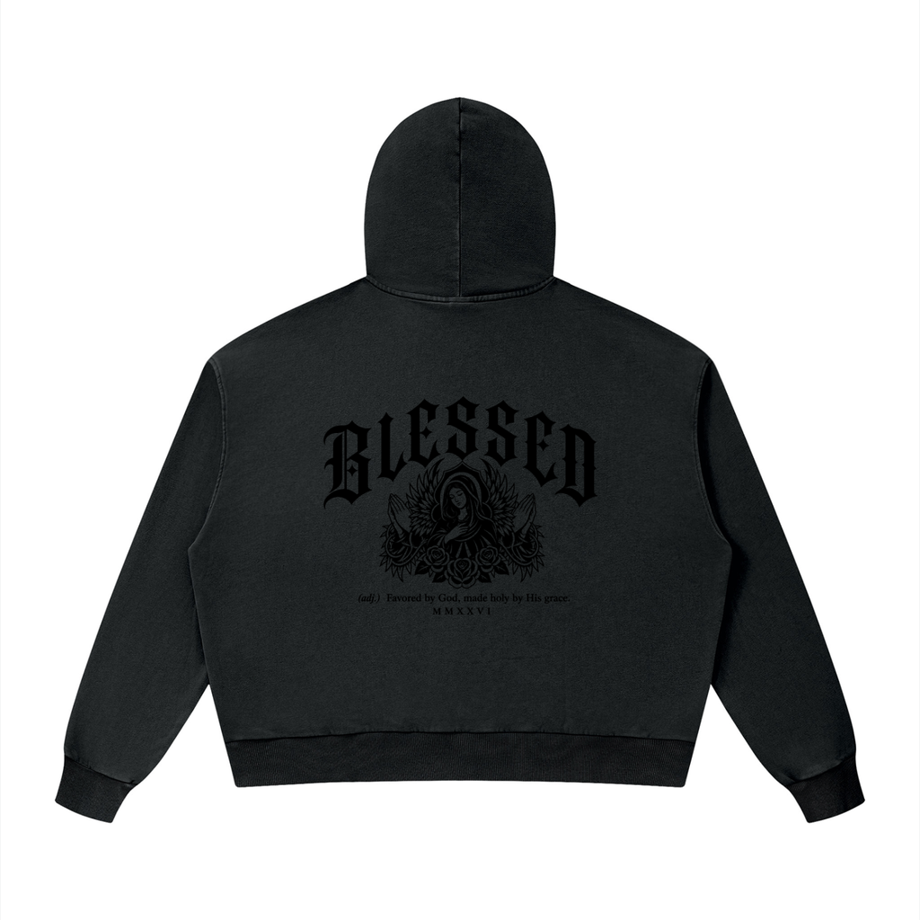 Christian,Christianity,Blessed,Mary,Virgin,Theotokos,Orthodox,Catholic,Streetwear,Y2K,Hoodie