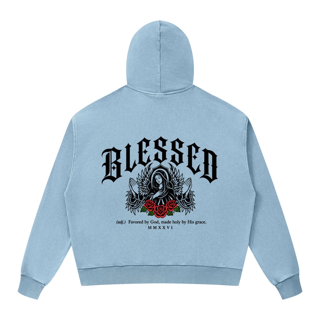Christian,Christianity,Blessed,Virgin,Mary,Theotokos,Orthodox,Catholic,Streetwear,Y2K,Hoodie