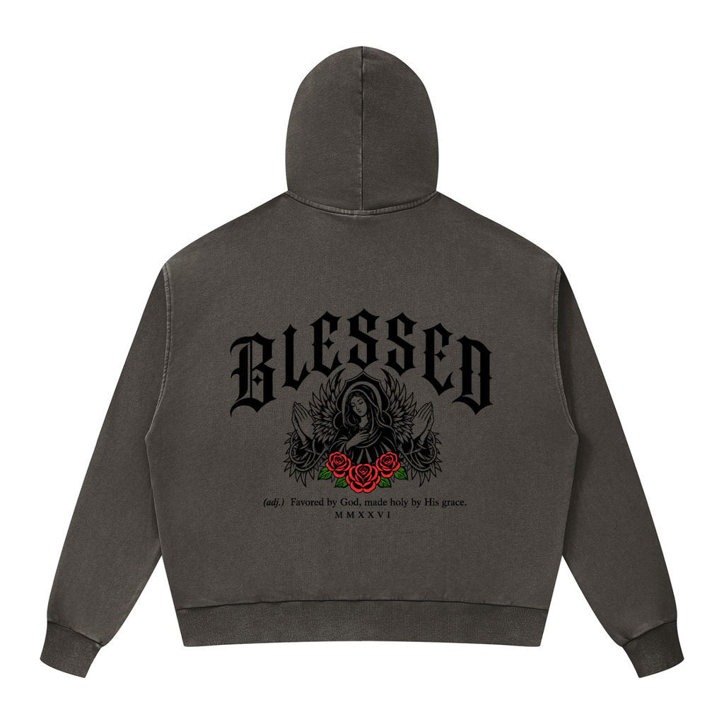 Christian,Christianity,Blessed,Virgin,Mary,Theotokos,Orthodox,Catholic,Streetwear,Y2K,Hoodie