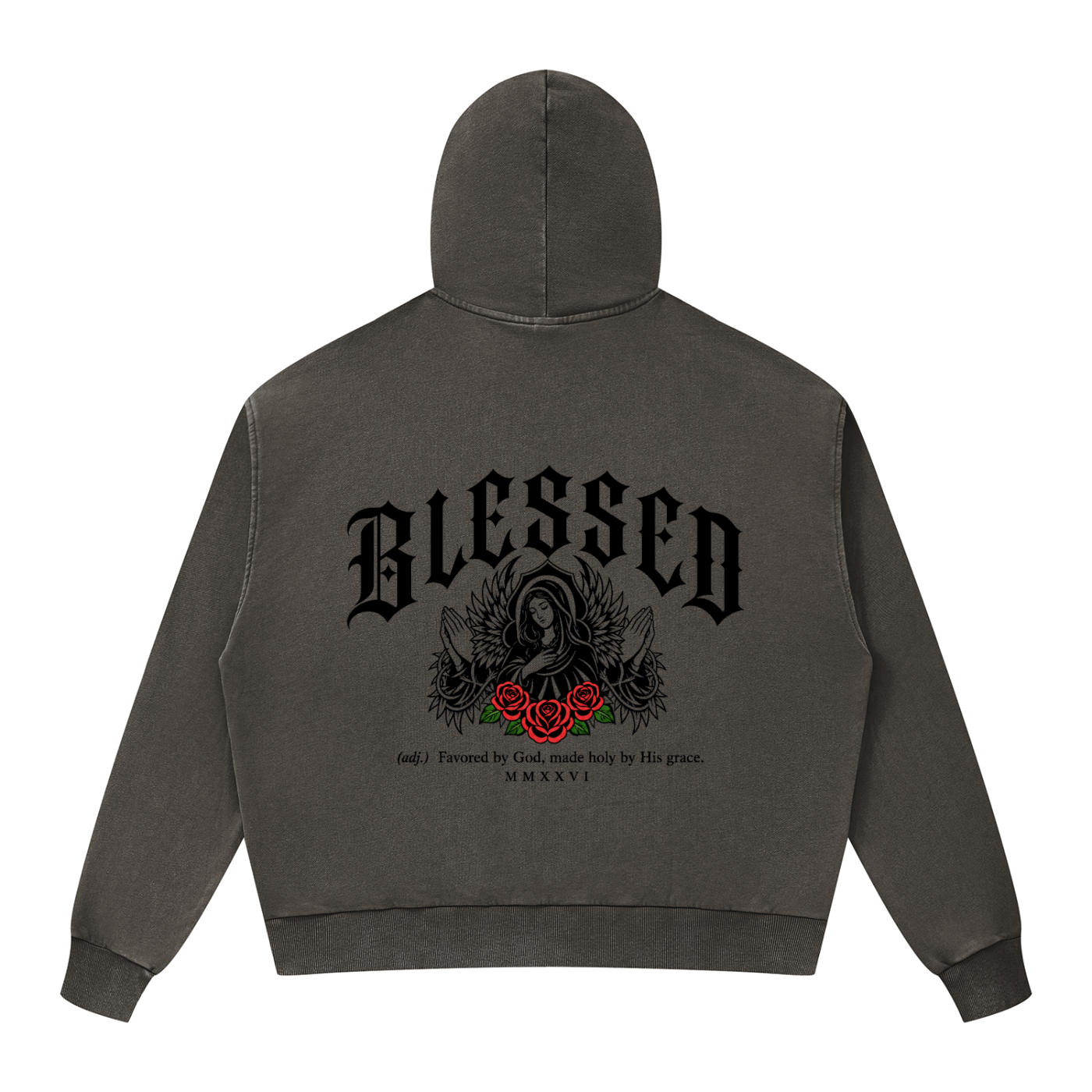 Christian,Christianity,Blessed,Virgin,Mary,Theotokos,Orthodox,Catholic,Streetwear,Y2K,Hoodie