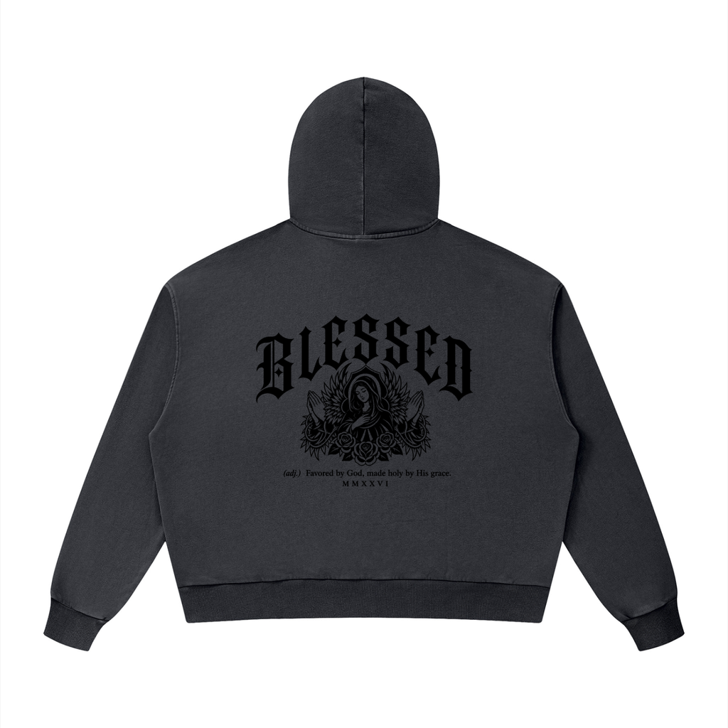 Christian,Christianity,Blessed,Mary,Virgin,Theotokos,Orthodox,Catholic,Streetwear,Y2K,Hoodie