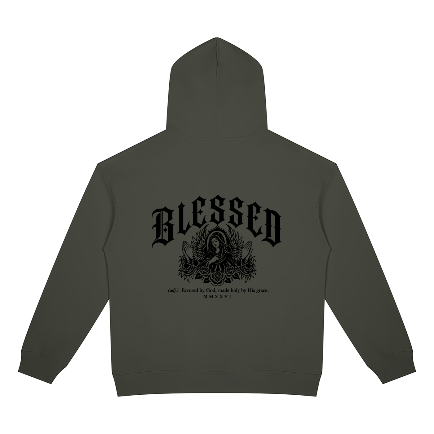 Christian,Christianity,Blessed,Mary,Virgin,Theotokos,Orthodox,Catholic,Streetwear,Y2K,Hoodie