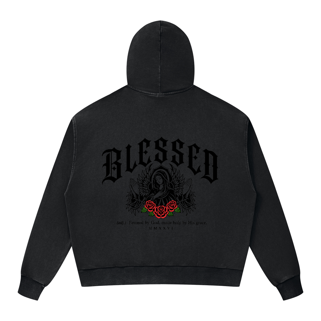 Christian,Christianity,Blessed,Virgin,Mary,Theotokos,Orthodox,Catholic,Streetwear,Y2K,Hoodie
